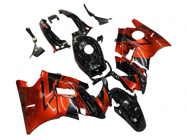 1991-1994 Orange Glossy Black Honda CBR600 F2 Motorcycle Fairings UK