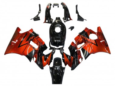 Buy 1991-1994 Orange Glossy Black Honda CBR600 F2 Motorcycle Fairings UK