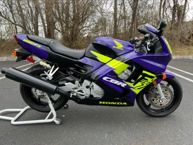 1995-1996 Blue Neon Yellow Honda CBR600 F3 Motorcycle Fairings UK