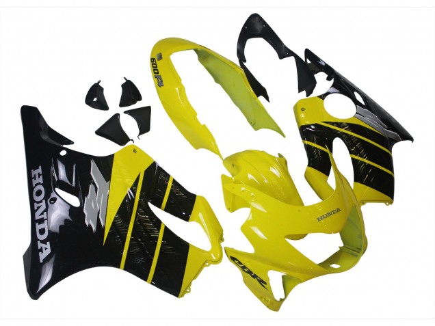 1999-2000 Yellow Glossy Black Honda CBR600 F4 Motorcycle Fairings UK