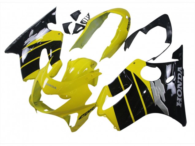 1999-2000 Yellow Glossy Black Honda CBR600 F4 Motorcycle Fairings UK