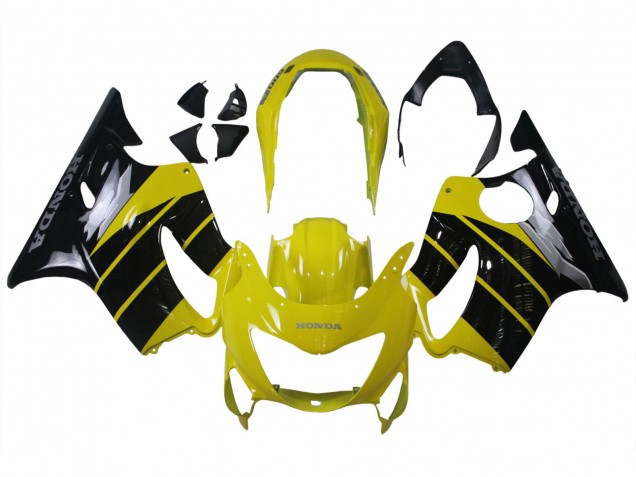 1999-2000 Yellow Glossy Black Honda CBR600 F4 Motorcycle Fairings UK