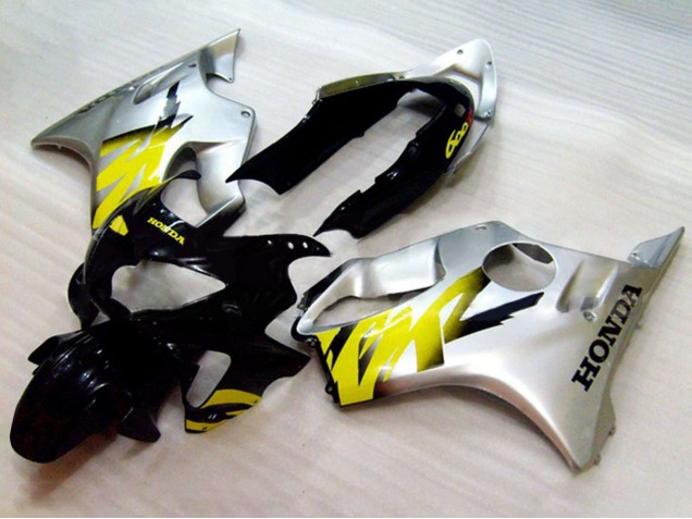 1999-2000 Silver Yellow Glossy Black Honda CBR600 F4 Motorcycle Fairings UK