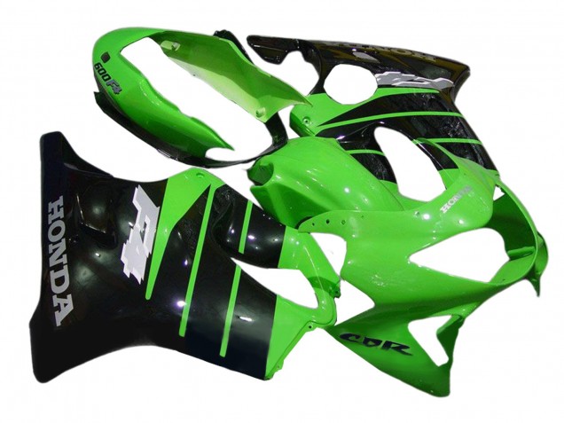 1999-2000 Green Glossy Black Honda CBR600 F4 Motorcycle Fairings UK