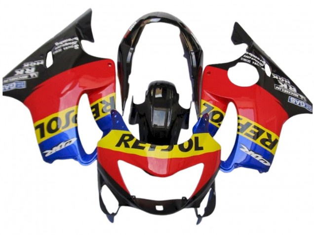 1999-2000 Red Yellow Blue Glossy Black Repsol Honda CBR600 F4 Motorcycle Fairings UK