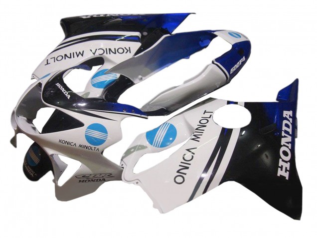 1999-2000 White Blue Glossy Black Konica Minolta Honda CBR600 F4 Motorcycle Fairing UK