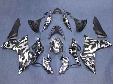Buy 2011-2013 Black White Camouflage Honda CBR600F Motorcycle Fairings UK