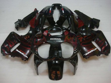 Buy 1992-1993 Glossy Black Red Flame Honda CBR900RR 893 Motorcycle Fairings UK