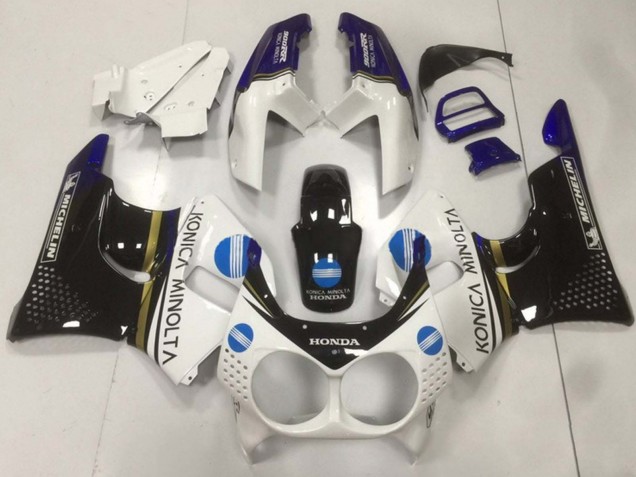 1992-1993 White Blue Glossy Black Konica Minolta Honda CBR900RR 893 Motorcycle Fairings UK