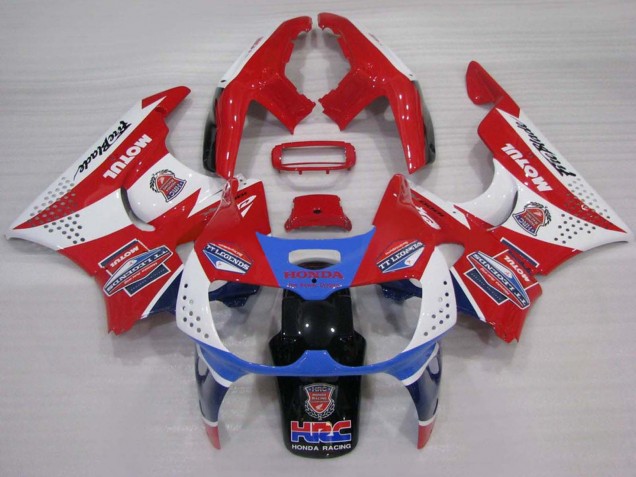 1994-1995 White Red Light Blue Motul Honda CBR900RR 893 Motorcycle Fairings UK