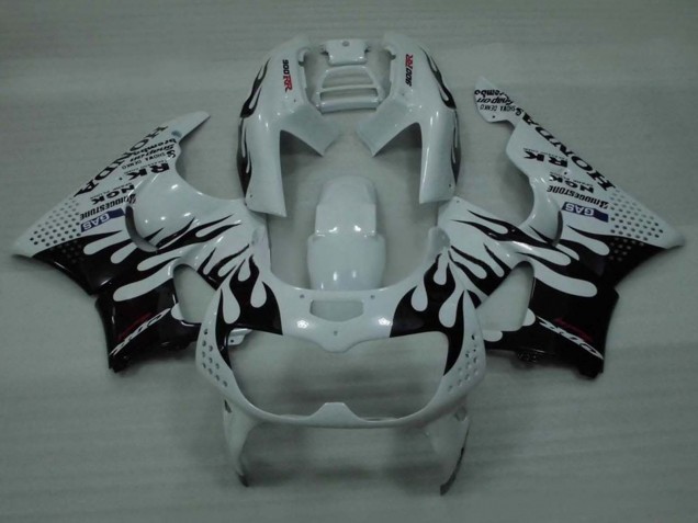 1994-1995 White Glossy Black Flame Honda CBR900RR 893 Motorcycle Fairings UK