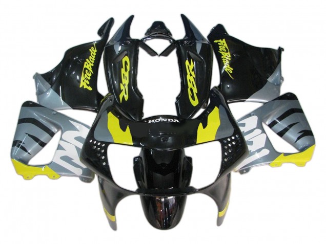 1998-1999 Silver Yellow Glossy Black Fireblade Honda CBR900RR 919 Motorcycle Fairings UK