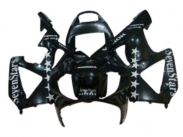 2000-2001 Glossy Black White SevenStars Honda CBR900RR 929 Motorcycle Fairings UK