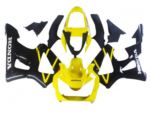 2000-2001 Yellow Glossy Black Honda CBR900RR 929 Motorcycle Fairings UK