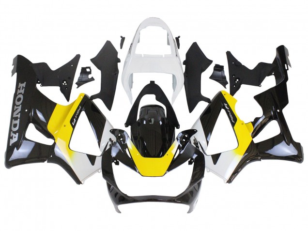 2000-2001 White Yellow Glossy Black Honda CBR900RR 929 Motorcycle Fairings UK