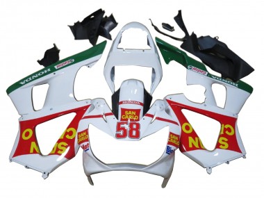 Buy 2000-2001 White Red Green Castrol San Carlo Honda CBR900RR 929 Motorcycle Fairings UK