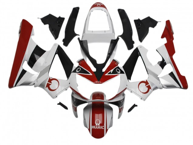 2000-2001 White Red Glossy Black Pramac Honda CBR900RR 929 Motorcycle Fairings UK