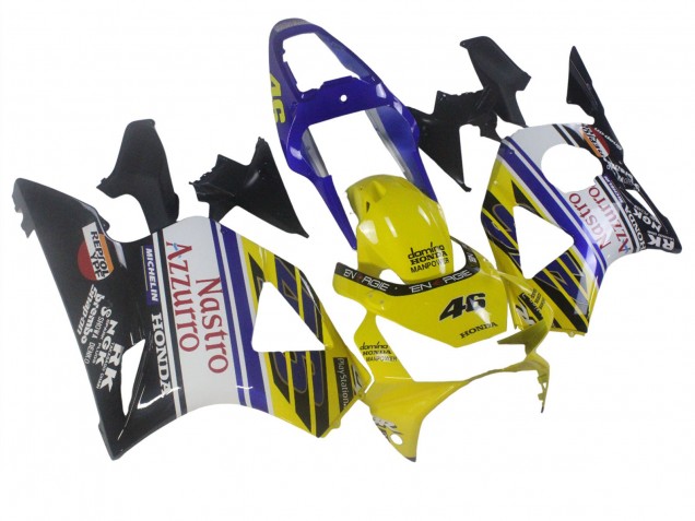 2002-2003 Blue Yellow Glossy Black Red Nastro Azzurro 46 Honda CBR900RR 954 Motorcycle Fairings UK