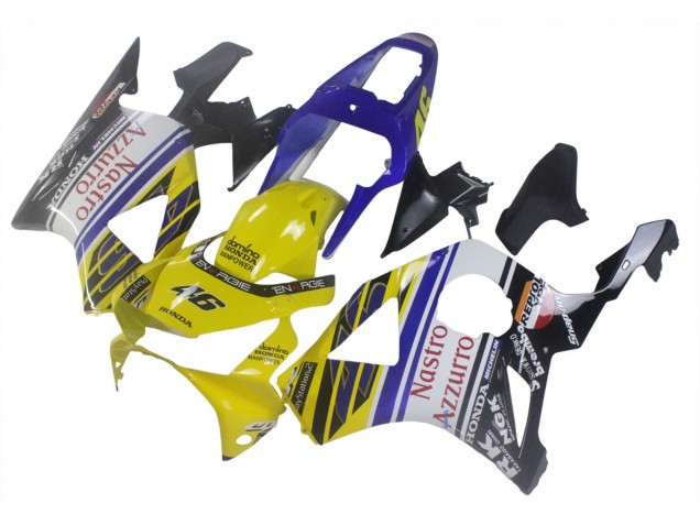 2002-2003 Blue Yellow Glossy Black Red Nastro Azzurro 46 Honda CBR900RR 954 Motorcycle Fairings UK