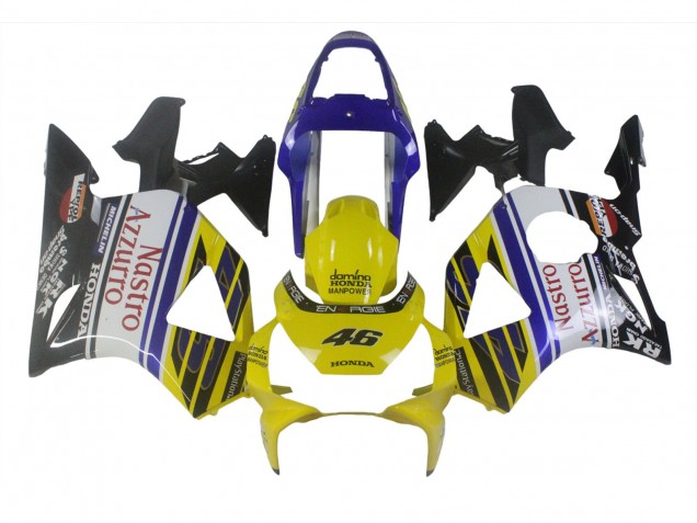 2002-2003 Blue Yellow Glossy Black Red Nastro Azzurro 46 Honda CBR900RR 954 Motorcycle Fairings UK
