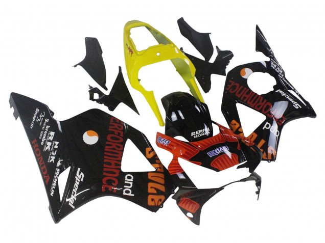 2002-2003 Yellow Red Glossy Black Repsol Rossi Honda CBR900RR 954 Motorcycle Fairings UK