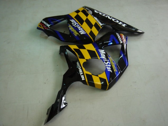 2002-2003 Blue Yellow Glossy Black Telefunica MoviStar Castrol Honda CBR900RR 954 Motorcycle Fairings UK