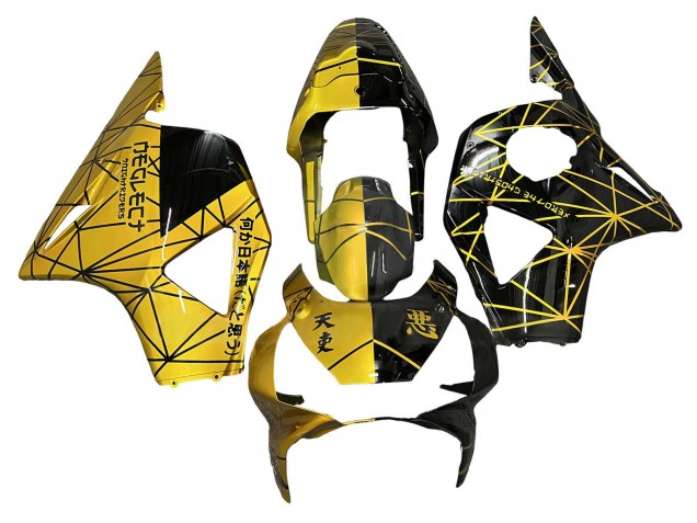 2002-2003 Yellow Glossy Black Honda CBR900RR 954 Motorcycle Fairing UK