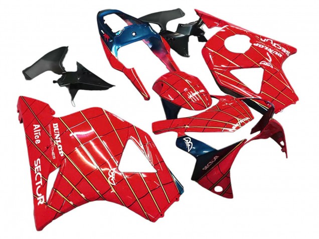 2002-2003 Red Dark Blue Dunlop Honda CBR900RR 954 Motorcycle Fairings UK
