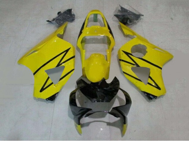 2002-2003 Yellow Glossy Black Honda CBR900RR 954 Motorcycle Fairings UK