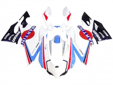 Buy 2007-2014 White Red Blue Glossy Black Martini Ducati 1199 Motorcycle Fairings UK