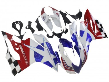 Buy 2011-2014 White Blue Red Black Ducati Panigale 899 Motorcycle Fairings UK