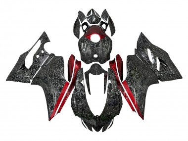 Buy 2011-2014 Black Forged Carbon Fiber Style Red Ducati Panigale 899/1199 Motorcycle Fairings UK