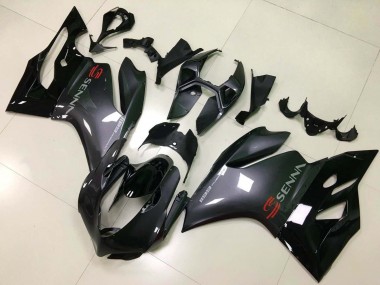 Buy 2011-2014 Glossy Black Ducati Panigale 1199 Motorcycle Fairings UK