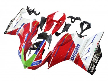 Buy 2011-2014 White Red Green Blue Glossy Black Flex-Box Ducati Panigale 899/1199 Motorcycle Fairings UK