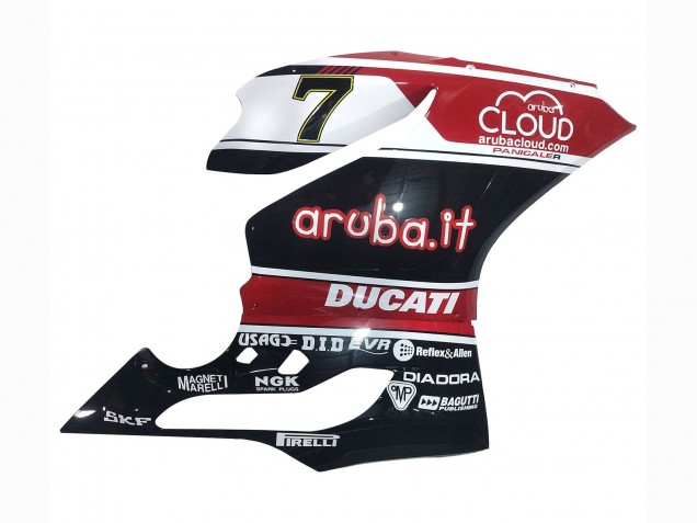 2011-2014 White Red Glossy Black Aruba.it 7 Ducati Panigale 899/1199 Motorcycle Fairings UK