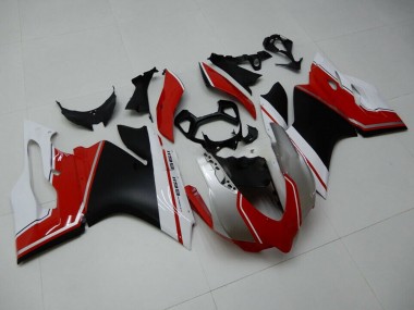 Buy 2011-2014 White Red Matte Black Ducati 1199 Motorcycle Fairings UK