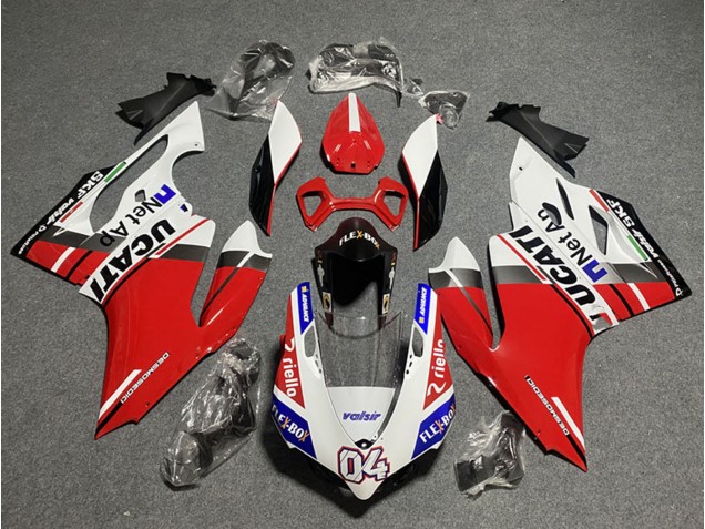 2011-2014 White Red Blue Glossy Black Flex-Box Valsir 04 Ducati Panigale 899/1199 Motorcycle Fairings UK