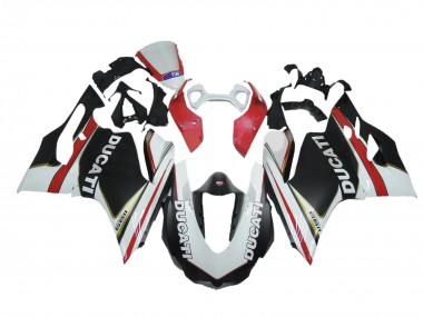 Buy 2011-2014 White Red Black Ducati Panigale 1199 Motorcycle Fairings UK