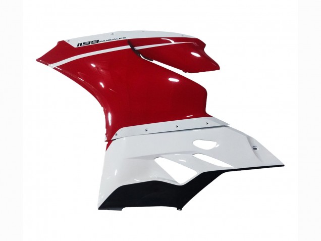 2011-2014 White Red Glossy Black Ducati 1199 Motorcycle Fairings UK