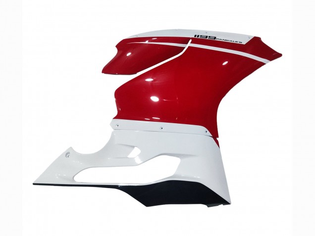 2011-2014 White Red Glossy Black Ducati 1199 Motorcycle Fairings UK
