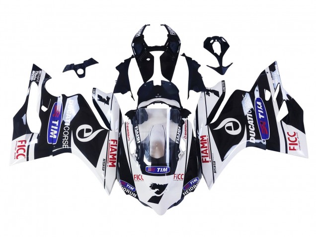 2011-2014 White Black Blue Fiamm Ficc 7 Ducati Panigale 899/1199 Motorcycle Fairings UK