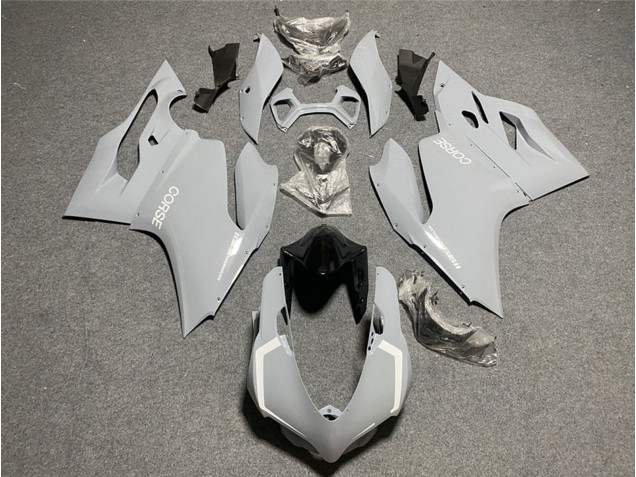 2011-2014 Light Nardo Grey White Corse Ducati 1199 Motorcycle Fairings UK