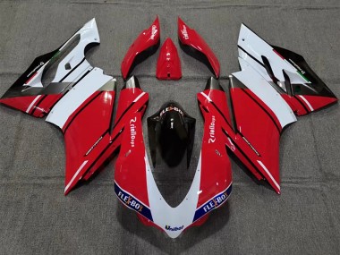 Buy 2015-2020 White Red Glossy Black Unibat Flex-Box Ducati 959/1299 Motorcycle Fairing UK