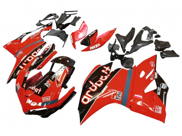 2015-2020 Red Glossy Black Fiamm Ducati 959/1299 Motorcycle Fairings UK