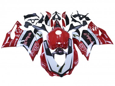 Buy 2015-2020 White Red Black Aruba 7 Ducati 959/1299 Motorcycle Fairings UK