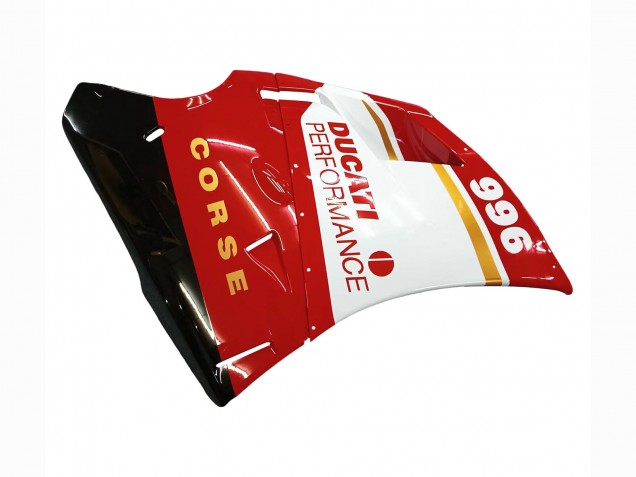 1993-2005 White Red Gold Glossy Black Corse Performance Ducati 996 Motorcycle Fairings UK