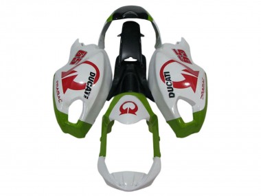 Buy 2008-2012 White Green Red Pramac Ducati Monster 696 796 1100 1100S Motorcycle Fairings UK