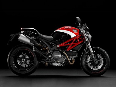 Buy 2008-2012 White Red Ducati Monster 696 796 1100 1100S Motorcycle Fairings UK