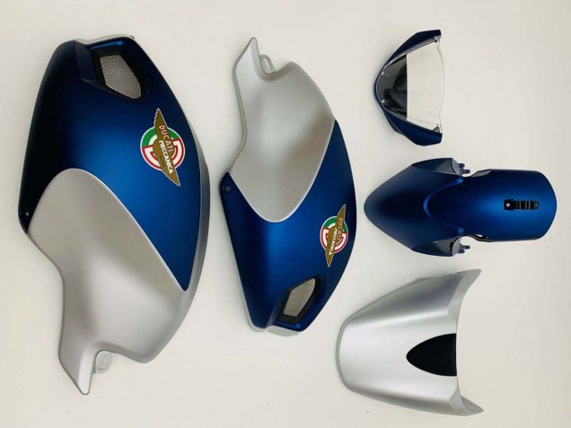 2008-2012 Dark Blue Silver Ducati Monster 696 796 1100 1100S Motorcycle Fairings UK