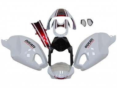 Buy 2008-2012 White Red Glossy Black Ducati Monster 696 796 1100 1100S Motorcycle Fairings UK